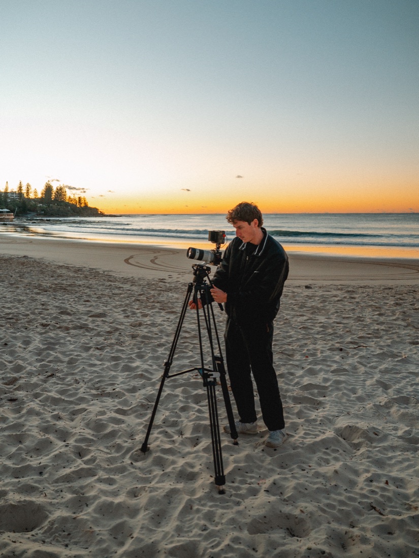Rolling Digital behind the scenes — golden hour